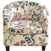 Meigeh Copripoltrona Chesterfield Elasticizzato Fodera per Sedia a Vasca 2 Pezzi Fodera per Cuscino per Poltrona Tullsta