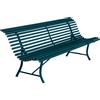 Fermob - Panca con schienale Louisiane - Blu - Acciaio elettrozincato - Designer Studio Fermob
