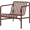 Hay - Poltrona bassa Palissade - Rosso - Acciaio - Designer Ronan & Erwan Bouroullec