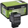 Lexmark originale toner nero 80C20K0 802K circa 1000 pagine riutilizzabile