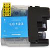 Compatibile rigenerato per LC123 c Brother ciano