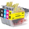 Cartuccia compatibile rigenerato garantito 100% per Brother LC421XL MAGENTA 500 PAGINE