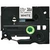 Brother nastro laminato nero su bianco TZe-N201 TZ-N201 3,5 mm x 8 m, non laminato