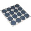Scivoli ptfe adesivi tondi fustellati Ø 17 mm. - grigio - 16 pz.