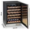 Cantinetta Vino Professionale per Enoteche, Ristoranti e Bar, da Semi-Incasso, 51 Bottiglie, Singola Temperatura +5°C/+18°C