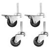 Kit 4 Ruote Pivottanti, 2 Con Freno Per Congelatore a Pozzetto Professionale CHFP2PV800S