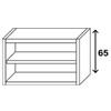 Pensile Acciaio Inox Professionale AISI 430 Eko A Giorno con 1 Ripiano - Altezza 65 cm - Pensile Acciaio Inox Professionale A Giorno Acciaio Inox Eko L 60 H 65