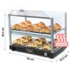 Vetrinetta Riscaldata Per Cornetti E Brioches Basic Hot 2 Piani