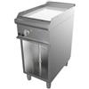 Fry Top Elettrico su Mobile con Piastra Rigata Cromata - Profondità 70 cm