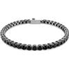 SWAROVSKI BRACCIALE MATRIX TENNIS, TAGLIO TONDO, PICCOLO NERO, M