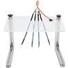 KIMISS Set di Cornici LED BDM, Telaio Diagnostico BDM, Strumento di Programmazione ECU Multifunzione con Staffa per Telaio BDM a LED Argento con 4 Pin Sonda per Veicolo