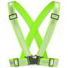 Sufune 1 Pezzi Gilet Catarifrangente, Regolabile Gilet Riflettente,Bretelle Catarifrangenti ad Alta visibilità,per Ciclismo, Passeggiate,Corsa e attività all'aperto