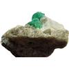 Roccia di smeraldo grezza nella matrice di quarzo, 24 gr