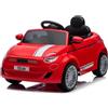 Piston Car Auto Elettrica per Bambini Fiat 500 12V Rosso Telecomando e Fari LED