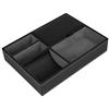 Copiel Svuotatasche in Pelle, Accessori Uomo Scrivania Organizer, 5 Scomparti Dresser Portafoglio da ufficio Storage Vassoio Box per Chiavi, Telefono, Portafoglio, Moneta