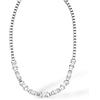 Purelei Glam - Collana scintillante con zirconi grandi (8 x 6 mm), in acciaio inossidabile (oro 14 carati/argento/oro rosa 18 ct), 40-45 cm, scintillante attrazione da donna, Eine Grösse, Acciaio