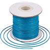Craftdady - Rotolo di filo di poliestere cerato, 77,7 metri/rotolo, 1 mm, per tessere con perline a disco, perline, nodi cinesi, macramè, creazione di bracciali e gioielli, colore: turchese