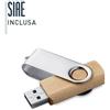 Chiavetta USB con custodia in legno 3.0 da 8 a 64GB personalizzate o neutre