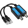 Wakects Adattatore Ethernet a Coassiale, 1 Coppia Ethernet su Coassiale, 10/100Mbps 1CH Rete IP Passiva Trasmettitore Coassiale Ricevitore Extender per Telecamera IP NVR