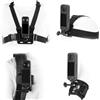 BRDRC Kit di accessori per Insta 360 X5 X4, cinghia per il petto, imbracatura per zaino, supporto da polso, adattatore rotante a 360° + rilascio rapido per Insta360 One X5 X4 X3 X2 X