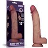 LoveToy Sliding Skin Pro II Dual Layer Silicone Dong 10" Flesh