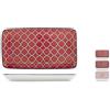 H&H by Bruno Barbieri, Collezione Nomad - Set di 6 Piatti Rettangolari, Misure 11x20 cm, Pattern etnici/geometrici assortiti, in porcellana, lavabili in lavastoviglie, idonei al microonde