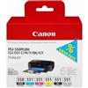 Canon Pgi-550/cli-551 pgbk/c/m/y/bk/gy multi pack - confezione da 6