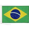 AZ FLAG Bandiera Brasile 45x30 cm Brasiliana Poliestere 100D Cordini | Uso interno ed esterno bandiera decorativa doppie cuciture e bordi rinforzati