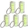 RiToEasysports Livella a Bolla Quadrata, Alta Precisione Portachiavi 5 Mini Multiuso Flessibile, Livella Mini per Fotografi Operai DIY Treppiedi Macchine Appendere