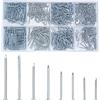 HAOCHEN 720 Pezzi Assortimento di Chiodi, Chiodi per Muro per Appendere Quadri da Parete, Lavorazione Legno, Cartongesso e Pino