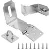 Set 2 Serrature E Chiavistelli In Acciaio INOX Con Chiavi – 12,7 Cm, Per Porte, Finestre E Armadi - 5