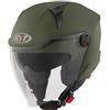 KYT Casco Jet KYT D-CITY PLAIN - (Matt Army Green)