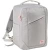 Cabin Max Manhattan - Zaino 40 x 30 x 20 cm, 24 l, in tessuto riciclato, approvato per volo, compatibile con Wizz Air, borsa da viaggio, colore nero, grigio e rosa