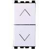 Ettroit Doppio Pulsante Saliscendi con frecce 10A interbloccato bianco compatibile anche con Vimar Arké