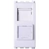Ettroit Presa Dati LAN RJ45 CAT 6 UTP bianca compatibile anche con Vimar Arké