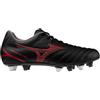 Mizuno Monarcida Neo III Select Mix, Scarpa da Calcio Uomo con Fondo Misto (Nero/Rosso, Sistema Taglie Calzature EU, Adulto, Numero, Media, 40.5)