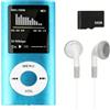 Wowsofty MP3 Lettore Musicale HiFi Portatile Senza Perdita Con, Blu, Con Schermo LCD Da 1,8 Pollici E Slot Di Memoria, Max Support 32 GB Memory Card, Dispositivo Multifunzionale Per Sport E Bambini