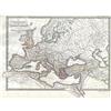 Wee Blue Coo 1850 Map Roman Empire Divided East West Ancient Rome Art Print Poster Wall Decor 12X16 Inch