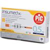 pic solution PIC Siringa Per Insulina Pic Insumed 0,5ml 100 UI Ago Gauge 31 Lunghezza 8 Mm 30 pz Siringhe