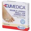 Eumedica Separatore A Doppio Anello Double Looped Small Toe Corrector Per Terzo Quarto E Quinto Dito Misura Unica 1 pz Altro