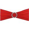 PATIKIL 14x5 Elastico Sedia Fasce Fiocchi, 10pz Elastico Sedia Fasce Fasce con Fibbia Cursore per Matrimonio Banchetto Decorazioni, Rosso