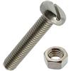 Merriway BH06931 - Viti a testa piatta, in acciaio INOX 316 A4, M8 x 30 mm, confezione da 5, colore: Argento