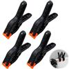Hugfads 4 pcs Morsetti a Molla con Ampia Apertura, Fermagli a Molla Nylon, Morse da falegname con ganascia mobile, Applicabile a Morsetti con Elevata Forza di Serraggio per Lavori di Falegnameria e Bricolage