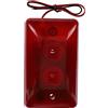 Sonew Sirena stroboscopica cablata 12V 15 W, di allarme di protezione, strobe di allarme sonoro Luce rossa lampeggiante 120 dB per la sicurezza domestica