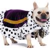 Lovelyshop Pet Mantello di pelliccia per cani di serie Lux, per Carnevale Festa di Compleanno Halloween re regina principe Cosplay M Viola