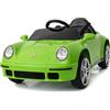 BricoShop24 Auto Elettrica per Bambini Verde Porsche Tuning Ruf Telecomando e LED