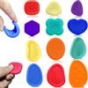 Echehi Giocattoli Sensoriali per Bambini e Adulti, 12 Pezzi con 23 Texture Uniche, Giocattoli Anti-Stress e Anti-Ansia per Autismo e ADHD, Ideali per Casa, Scuola e Ufficio. Rosso