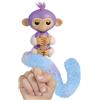 Fingerlings Snuggle Tails - Scimmia Viola interattiva (Coco), con Coda soffice, Mini Bestie (Chloe), Pennello e Adesivi