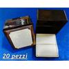 20 ELEGANTI SCATOLINE PER ANELLO MARRONE CON VENATURE RIFINITURA COLOR ORO