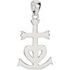 NKlaus ciondolo fede amore speranza grande argento 925 29x20mm lucido 9851